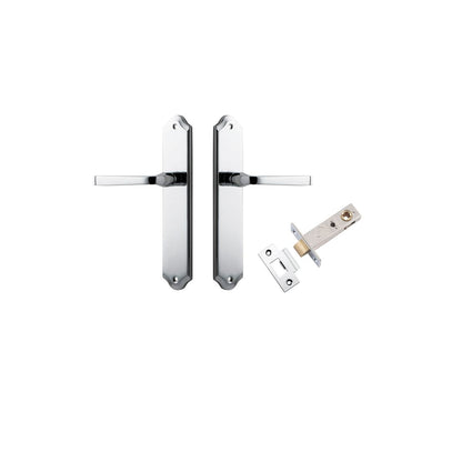 Iver Annecy Door Lever Shouldered Latch Pair, Passage Kit, Privacy Kit , Entrance Kit with High Security Lock -Polished Chrome