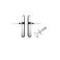 Iver Annecy Door Lever Shouldered Latch Pair, Passage Kit, Privacy Kit , Entrance Kit with High Security Lock -Polished Chrome