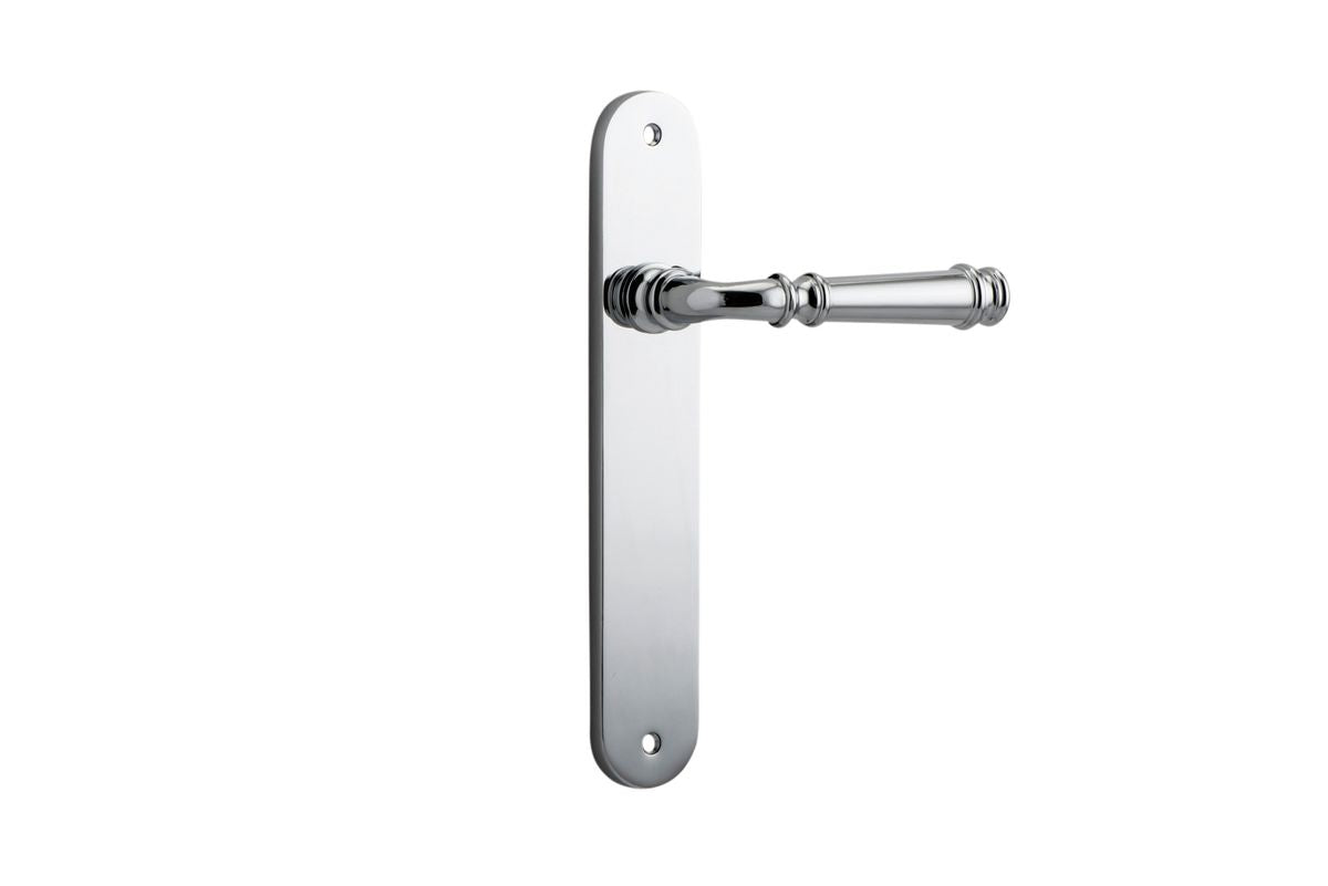 Iver Verona Door Lever Oval Latch Pair, Passage Kit, Privacy Kit , Entrance Kit with High Security Lock - Polished Chrome