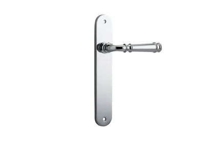 Iver Verona Door Lever Oval Latch Pair, Passage Kit, Privacy Kit , Entrance Kit with High Security Lock - Polished Chrome