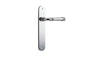 Iver Verona Door Lever Oval Latch Pair, Passage Kit, Privacy Kit , Entrance Kit with High Security Lock - Polished Chrome