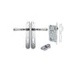Iver Verona Door Lever Oval Latch Pair, Passage Kit, Privacy Kit , Entrance Kit with High Security Lock - Polished Chrome