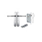 Iver Verona Door Lever Oval Latch Pair, Passage Kit, Privacy Kit , Entrance Kit with High Security Lock - Polished Chrome