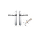 Iver Verona Door Lever Oval Latch Pair, Passage Kit, Privacy Kit , Entrance Kit with High Security Lock - Polished Chrome