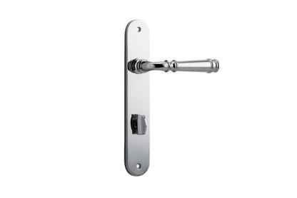 Iver Verona Door Lever Oval Latch Pair, Passage Kit, Privacy Kit , Entrance Kit with High Security Lock - Polished Chrome