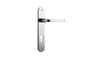 Iver Annecy Door Lever Oval Latch Pair, Passage Kit, Privacy Kit , Entrance Kit with High Security Lock - Polished Chrome