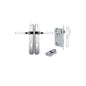 Iver Annecy Door Lever Oval Latch Pair, Passage Kit, Privacy Kit , Entrance Kit with High Security Lock - Polished Chrome