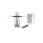 Iver Annecy Door Lever Oval Latch Pair, Passage Kit, Privacy Kit , Entrance Kit with High Security Lock - Polished Chrome