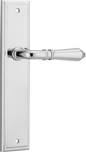 Iver Sarlat  Door Lever Stepped Latch Pair, Passage Kit, Privacy Kit , Entrance Kit with High Security Lock - Polished Chrome