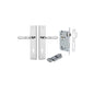 Iver Sarlat  Door Lever Stepped Latch Pair, Passage Kit, Privacy Kit , Entrance Kit with High Security Lock - Polished Chrome
