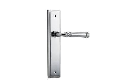 Iver Verona Door Lever Stepped Latch Pair, Passage Kit, Privacy Kit , Entrance Kit with High Security Lock -Polished Chrome