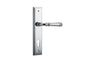 Iver Verona Door Lever Stepped Latch Pair, Passage Kit, Privacy Kit , Entrance Kit with High Security Lock -Polished Chrome