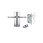 Iver Verona Door Lever Stepped Latch Pair, Passage Kit, Privacy Kit , Entrance Kit with High Security Lock -Polished Chrome