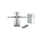Iver Verona Door Lever Stepped Latch Pair, Passage Kit, Privacy Kit , Entrance Kit with High Security Lock -Polished Chrome