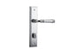 Iver Verona Door Lever Stepped Latch Pair, Passage Kit, Privacy Kit , Entrance Kit with High Security Lock -Polished Chrome