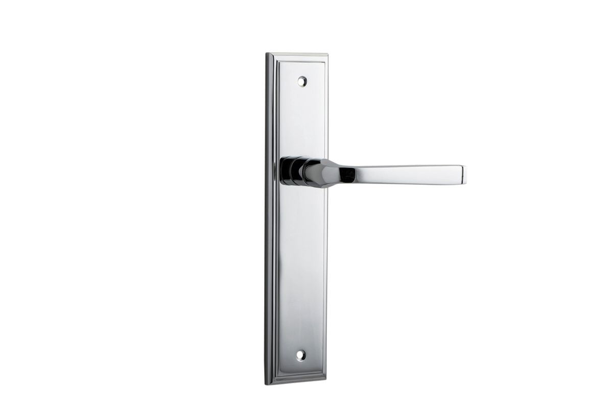 Iver Annecy Door Lever Shouldered Latch Pair, Passage Kit, Privacy Kit , Entrance Kit with High Security Lock -Polished Chrome