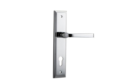 Iver Annecy Door Lever Shouldered Latch Pair, Passage Kit, Privacy Kit , Entrance Kit with High Security Lock -Polished Chrome