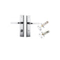 Iver Annecy Door Lever Shouldered Latch Pair, Passage Kit, Privacy Kit , Entrance Kit with High Security Lock -Polished Chrome