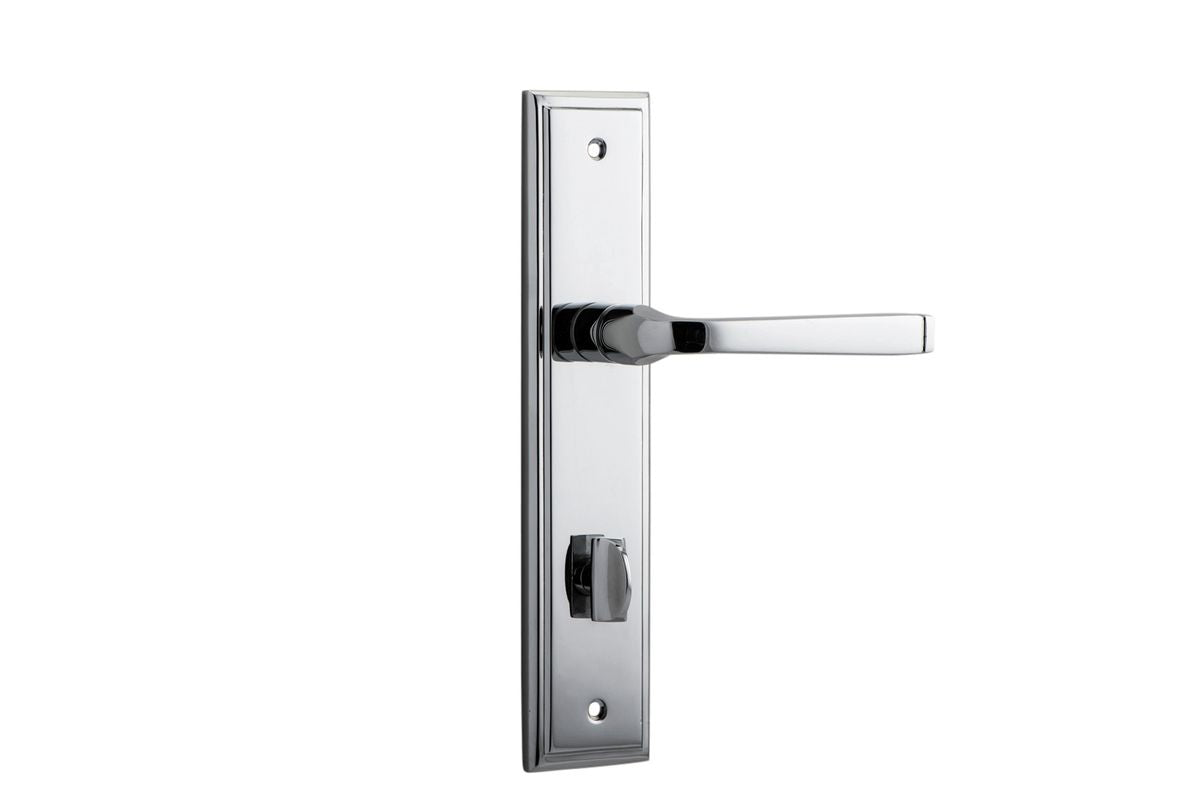 Iver Annecy Door Lever Shouldered Latch Pair, Passage Kit, Privacy Kit , Entrance Kit with High Security Lock -Polished Chrome