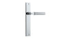 Iver Brunswick  Door Lever Rectangular Latch Pair, Passage Kit, Privacy Kit , Entrance Kit with High Security Lock - Polished Chrome
