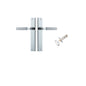 Iver Brunswick  Door Lever Rectangular Latch Pair, Passage Kit, Privacy Kit , Entrance Kit with High Security Lock - Polished Chrome