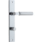 Iver Brunswick  Door Lever Rectangular Latch Pair, Passage Kit, Privacy Kit , Entrance Kit with High Security Lock - Polished Chrome