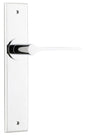 Iver Como  Door Lever Chamfered Latch Pair, Passage Kit, Privacy Kit , Entrance Kit with High Security Lock -Polished Chrome
