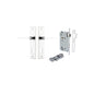 Iver Como  Door Lever Chamfered Latch Pair, Passage Kit, Privacy Kit , Entrance Kit with High Security Lock -Polished Chrome