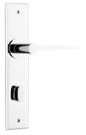 Iver Como  Door Lever Chamfered Latch Pair, Passage Kit, Privacy Kit , Entrance Kit with High Security Lock -Polished Chrome