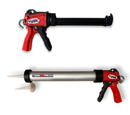 Tusk Heavy Duty Caulking Gun 600mm(aluminium tube) & 10 Inch 12:1 (silicon) Compression Ratio