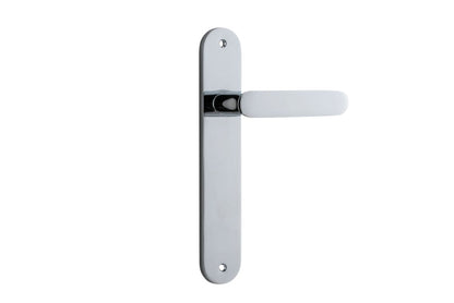 Iver Bronte Door Lever Oval Latch Pair, Passage Kit, Privacy Kit , Entrance Kit with High Security Lock - Polished Chrome