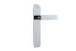 Iver Bronte Door Lever Oval Latch Pair, Passage Kit, Privacy Kit , Entrance Kit with High Security Lock - Polished Chrome