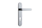 Iver Bronte Door Lever Oval Latch Pair, Passage Kit, Privacy Kit , Entrance Kit with High Security Lock - Polished Chrome