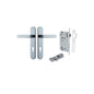 Iver Bronte Door Lever Oval Latch Pair, Passage Kit, Privacy Kit , Entrance Kit with High Security Lock - Polished Chrome