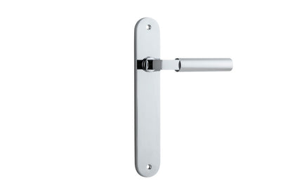 Iver Berlin Door Lever Oval Latch Pair, Passage Kit, Privacy Kit , Entrance Kit with High Security Lock -Polished Chrome