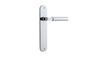 Iver Berlin Door Lever Oval Latch Pair, Passage Kit, Privacy Kit , Entrance Kit with High Security Lock -Polished Chrome
