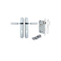 Iver Berlin Door Lever Oval Latch Pair, Passage Kit, Privacy Kit , Entrance Kit with High Security Lock -Polished Chrome