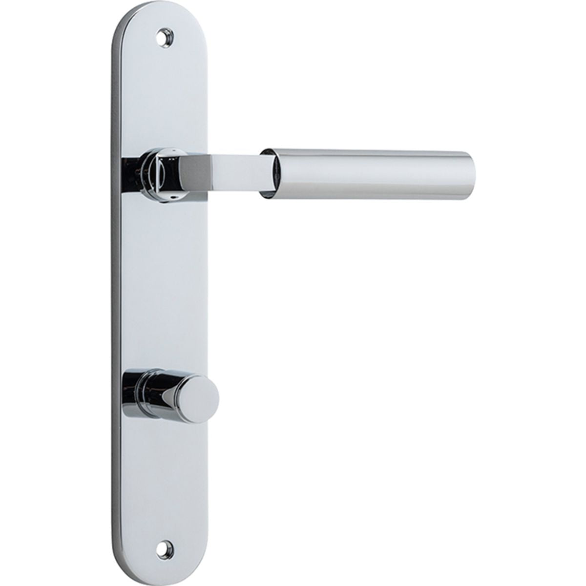Iver Berlin Door Lever Oval Latch Pair, Passage Kit, Privacy Kit , Entrance Kit with High Security Lock -Polished Chrome