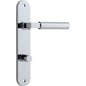 Iver Berlin Door Lever Oval Latch Pair, Passage Kit, Privacy Kit , Entrance Kit with High Security Lock -Polished Chrome
