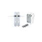 Iver Como  Door Lever Oval Latch Pair, Passage Kit, Privacy Kit , Entrance Kit with High Security Lock -Polished Chrome