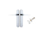 Iver Como  Door Lever Oval Latch Pair, Passage Kit, Privacy Kit , Entrance Kit with High Security Lock -Polished Chrome