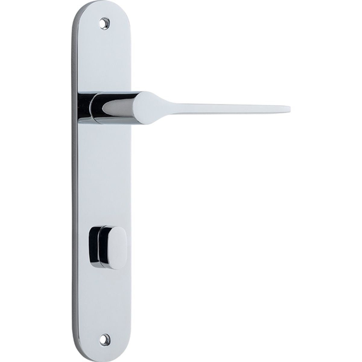 Iver Como  Door Lever Oval Latch Pair, Passage Kit, Privacy Kit , Entrance Kit with High Security Lock -Polished Chrome