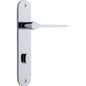 Iver Como  Door Lever Oval Latch Pair, Passage Kit, Privacy Kit , Entrance Kit with High Security Lock -Polished Chrome