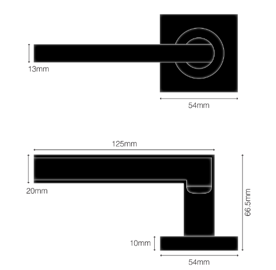 Windsor Premium NZ Futura Elite - Apex Privacy Set Price Per Set - Matt Black ,Brushed Nickel & Powder Coat