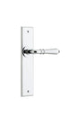 Iver Sarlat  Door Lever Chamfered Latch Pair, Passage Kit, Privacy Kit , Entrance Kit with High Security Lock -Polished Chrome