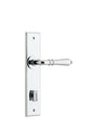 Iver Sarlat  Door Lever Chamfered Latch Pair, Passage Kit, Privacy Kit , Entrance Kit with High Security Lock -Polished Chrome