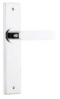Iver Bronte Door Lever Chamfered Latch Pair, Passage Kit, Privacy Kit , Entrance Kit with High Security Lock - Polished Chrome