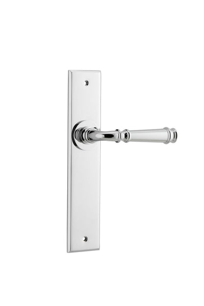 Iver Verona Door Lever Chamfered Latch Pair, Passage Kit, Privacy Kit , Entrance Kit with High Security Lock -Polished Chrome