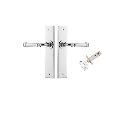 Iver Verona Door Lever Chamfered Latch Pair, Passage Kit, Privacy Kit , Entrance Kit with High Security Lock -Polished Chrome