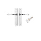 Iver Verona Door Lever Chamfered Latch Pair, Passage Kit, Privacy Kit , Entrance Kit with High Security Lock -Polished Chrome